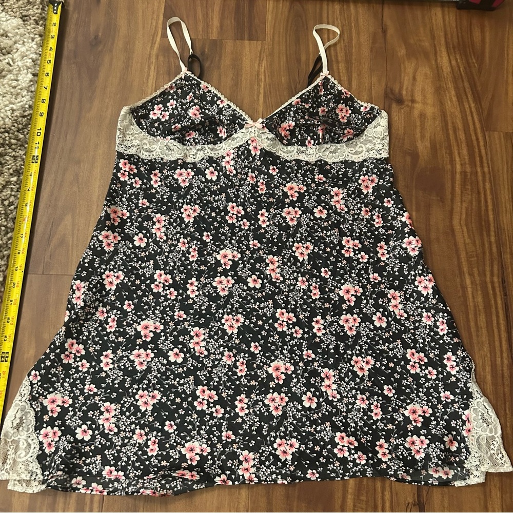 Victoria's Secret Large chemise pink lace nightie babydoll lingerie